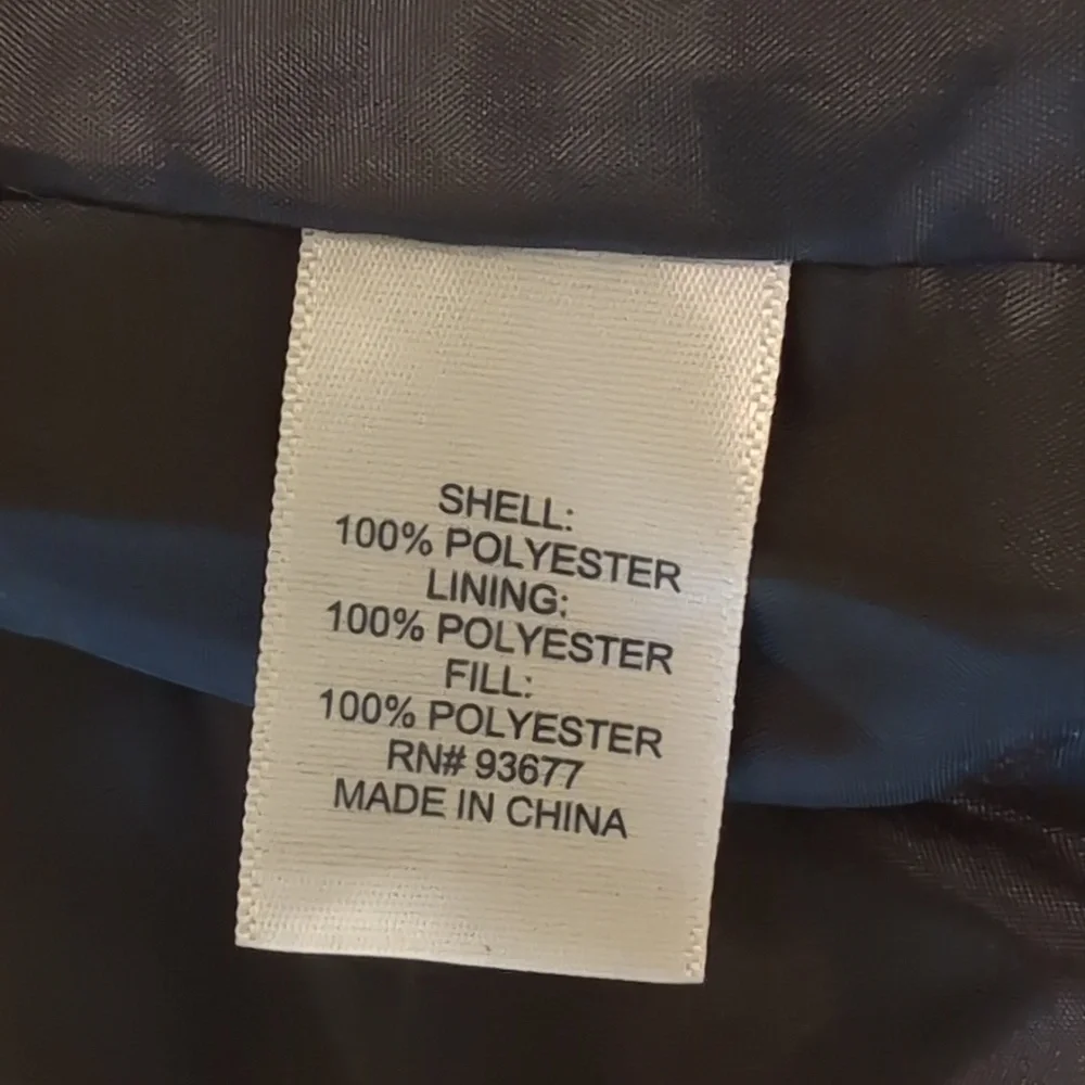 St John's Bay Puffer Zip-up Vest Black 2 Pockets Gold Snaps & Zipper SzPXL EUC - Picture 6 of 10